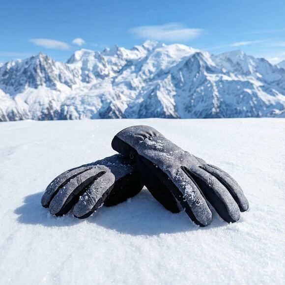 Champion Tech Fleece Gloves Grey Heather – Touchscreen Compatible – Size M/L - Picture 4 of 4